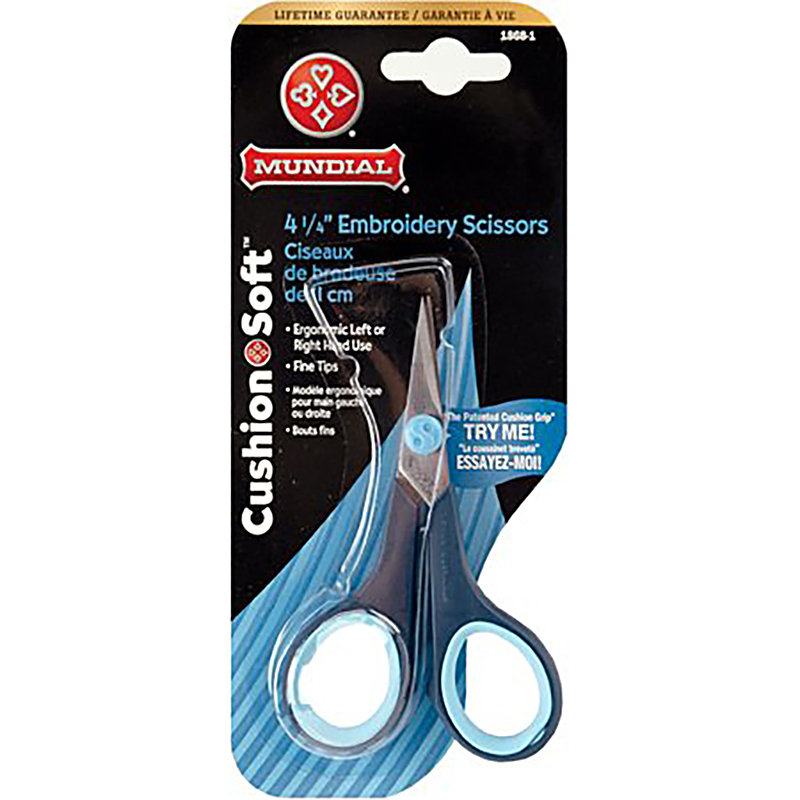 CushionSoft Embroidery Scissor 4.25"