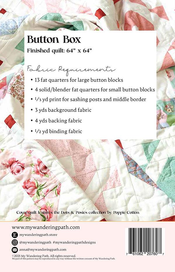 Button Box - Quilt Pattern