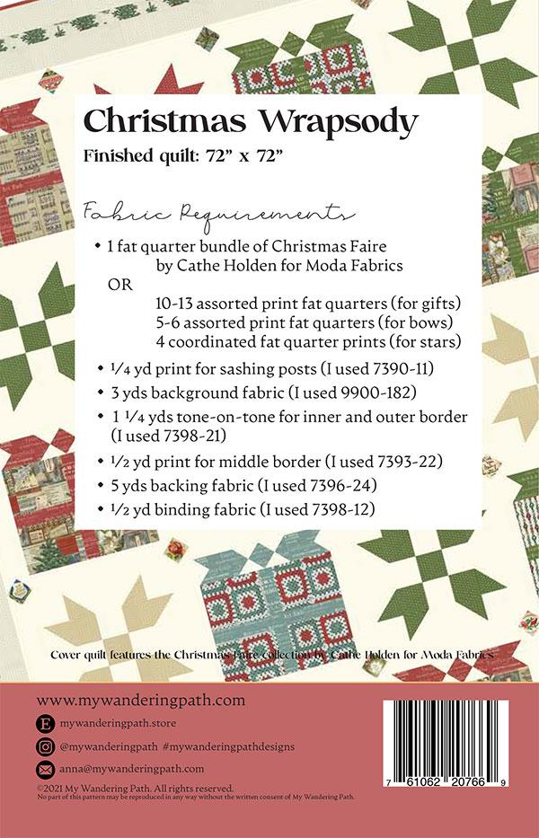 Christmas Wrapsody - Quilt Pattern