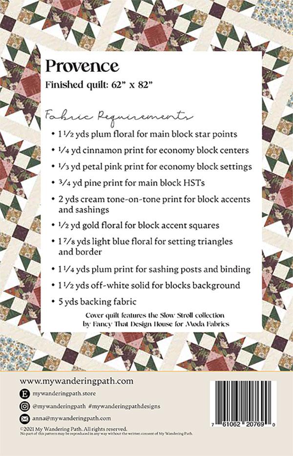 Provence - Quilt Pattern