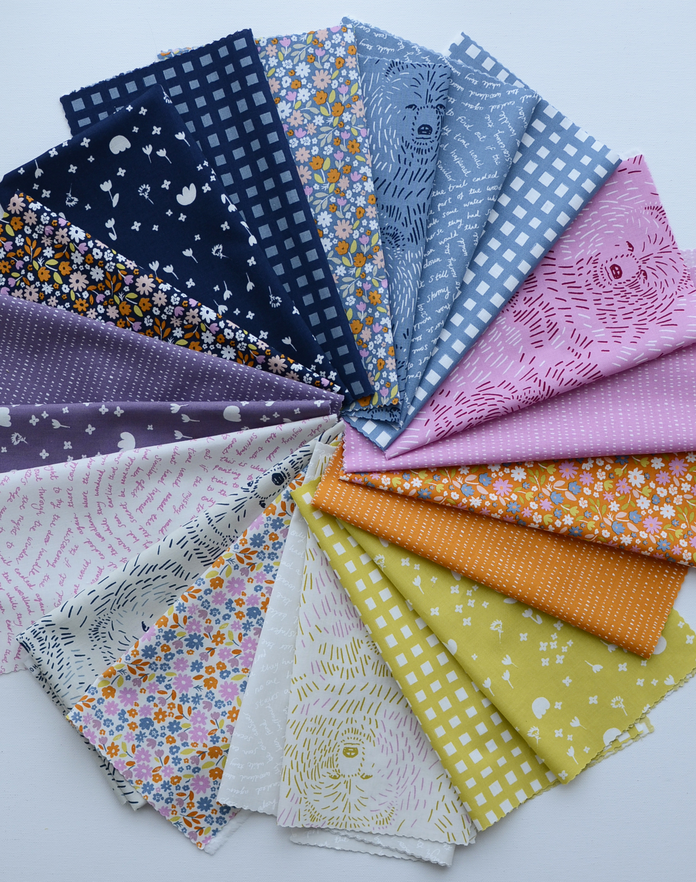 Marigold Seed Stripe Dianthus - Quilt Fabric