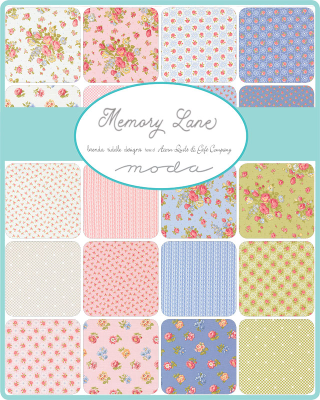 Memory Lane Flowers Leaf - Quilt Fabric