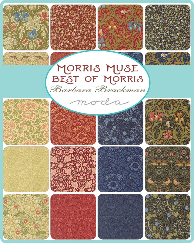 Morris Muse Iris Russet - Quilt Fabric