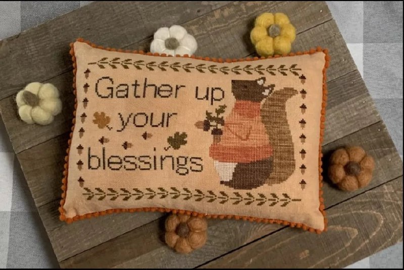 Gather Your Blessings - Cross Stitch Pattern
