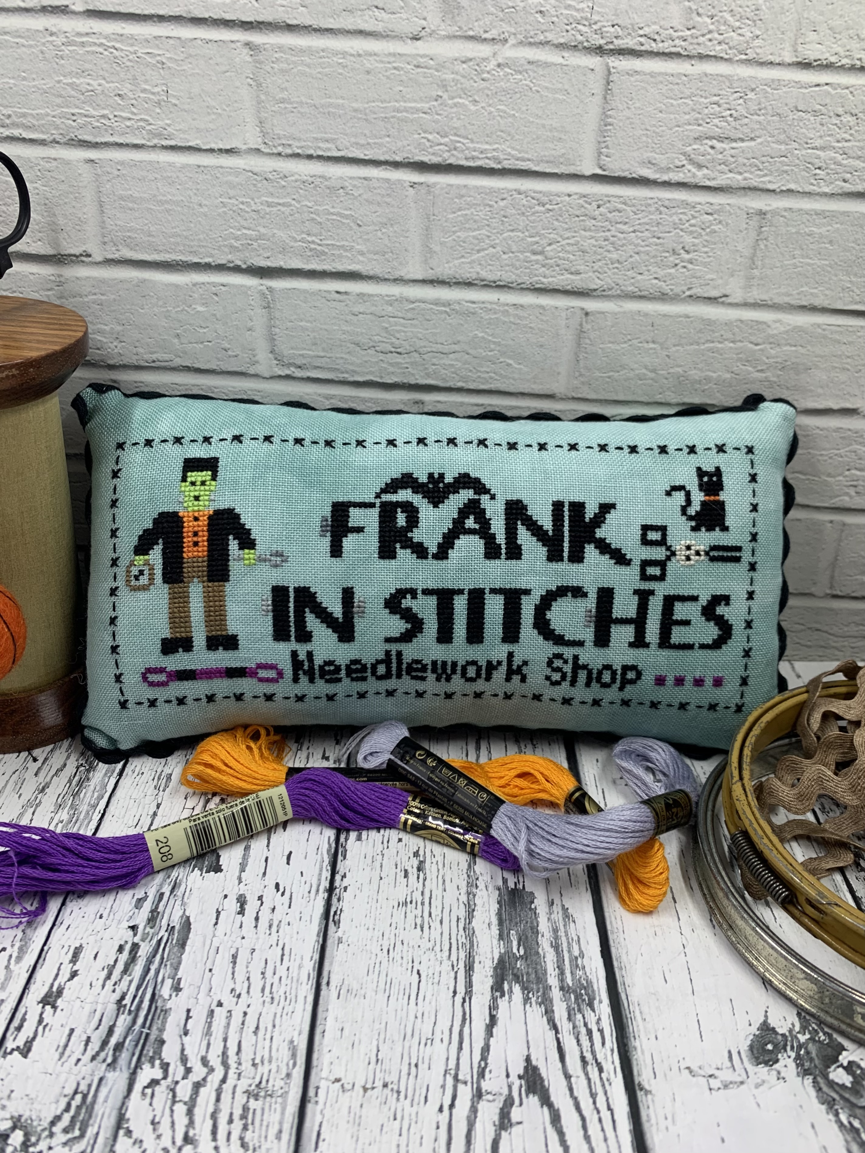 Frank In Stitches - Halloween Cross Stitch Pattern