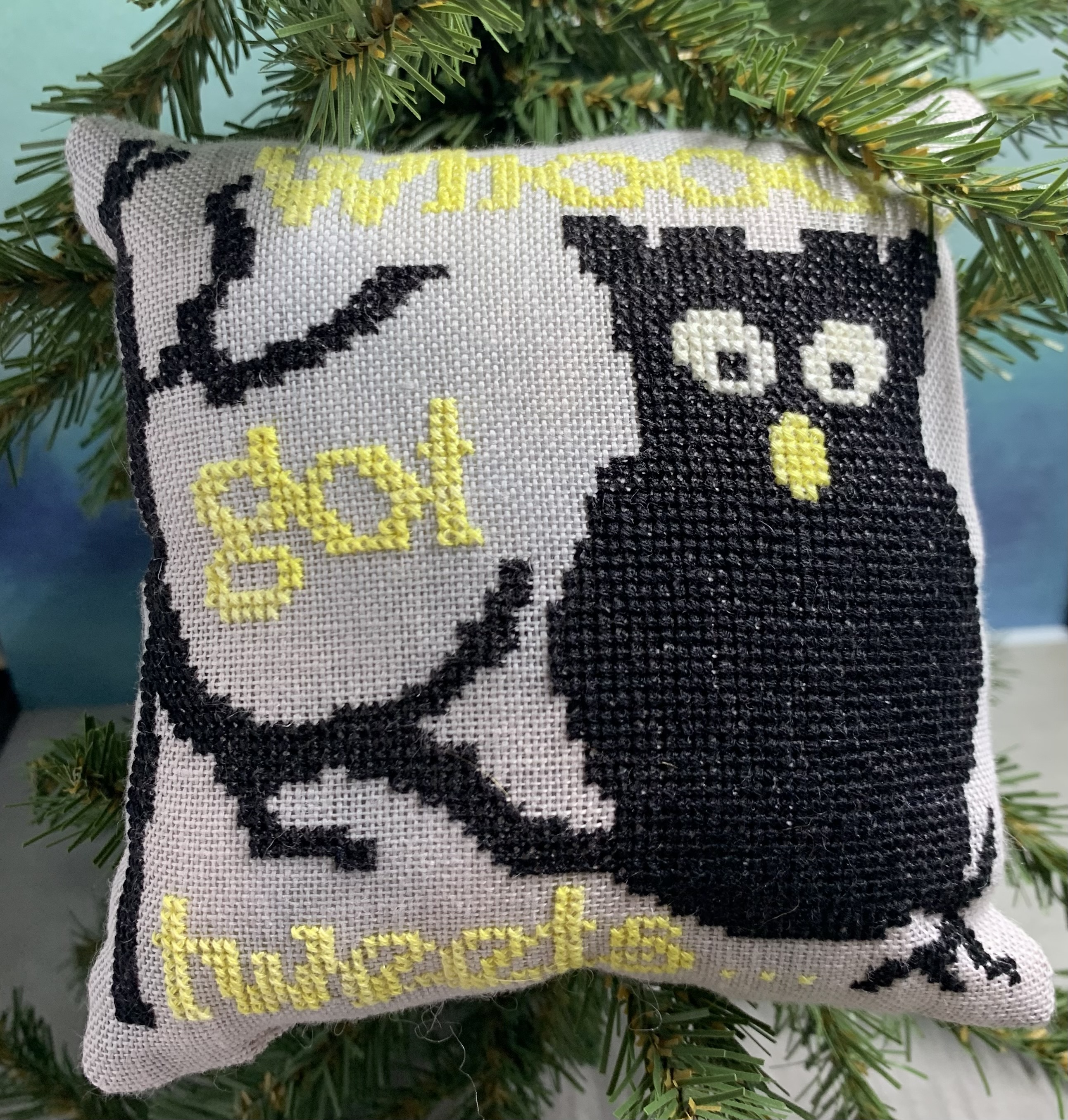 Whooo's Got Tweets - Halloween Cross Stitch Pattern