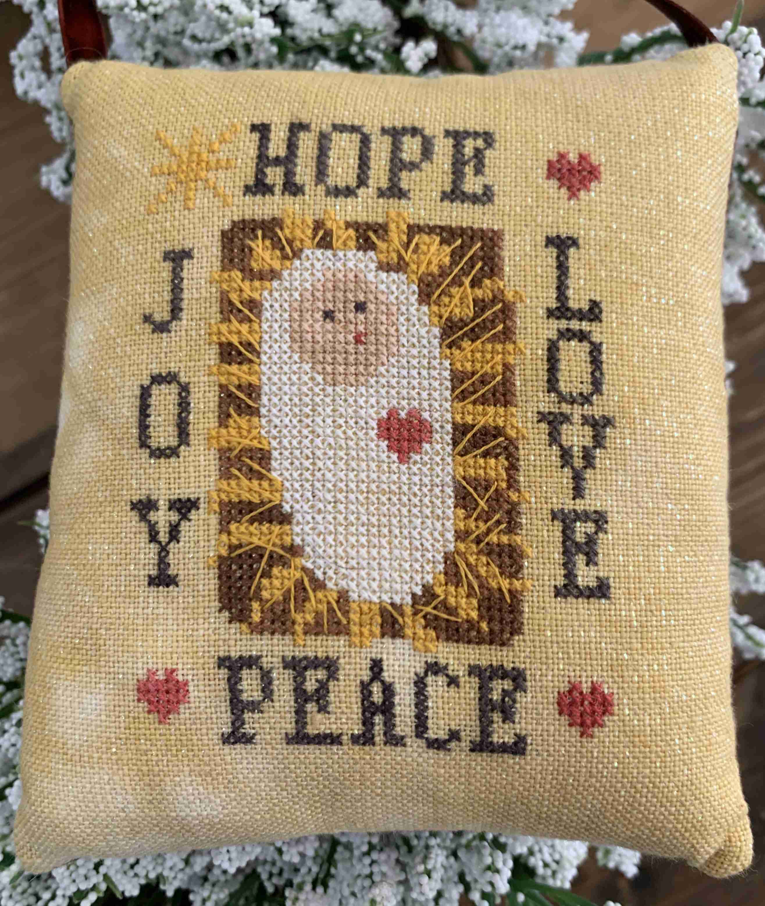 Baby in the Manger - Christmas Cross Stitch Pattern