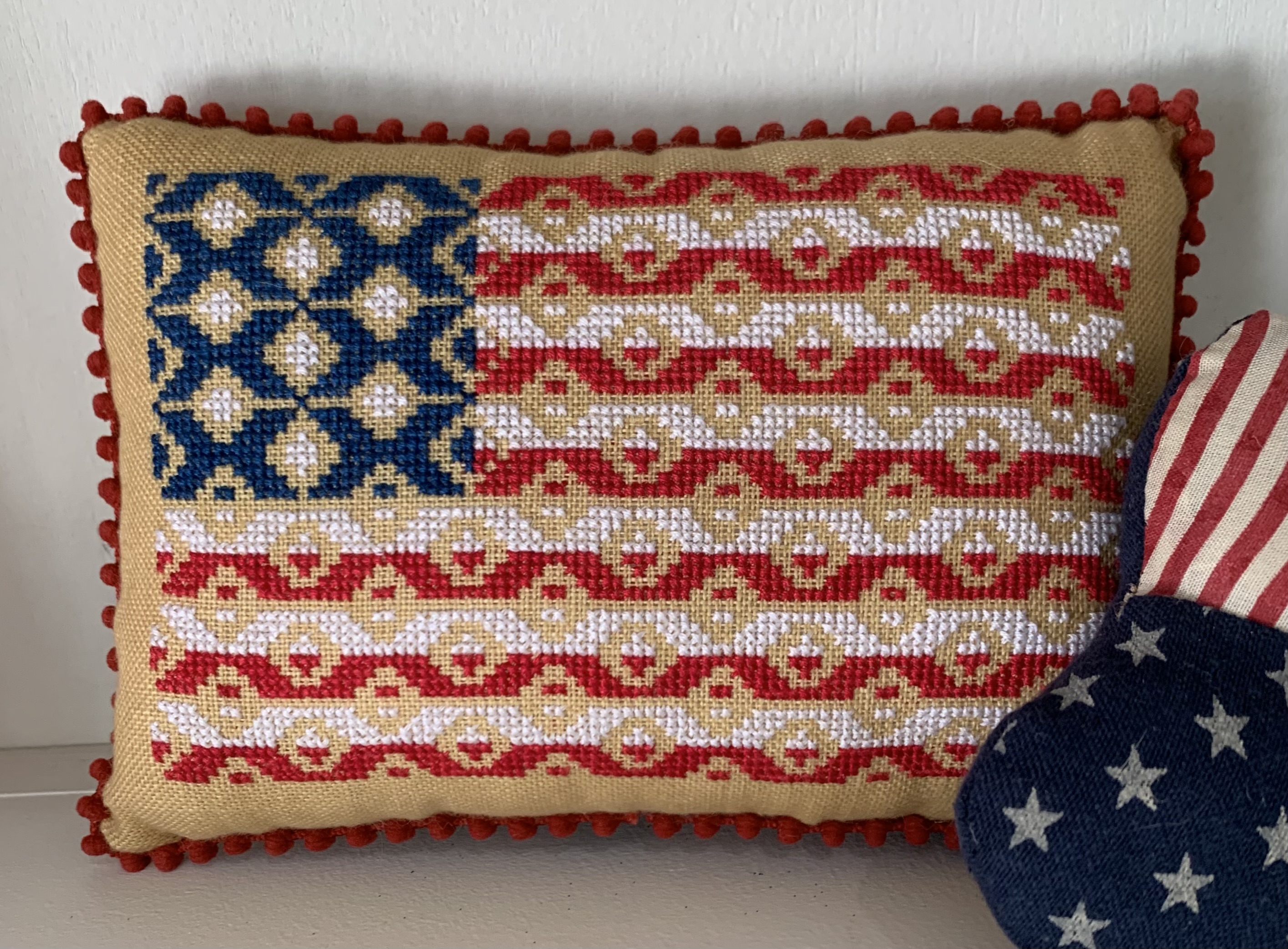Spangled Glory - Patriotic Cross Stitch Pattern