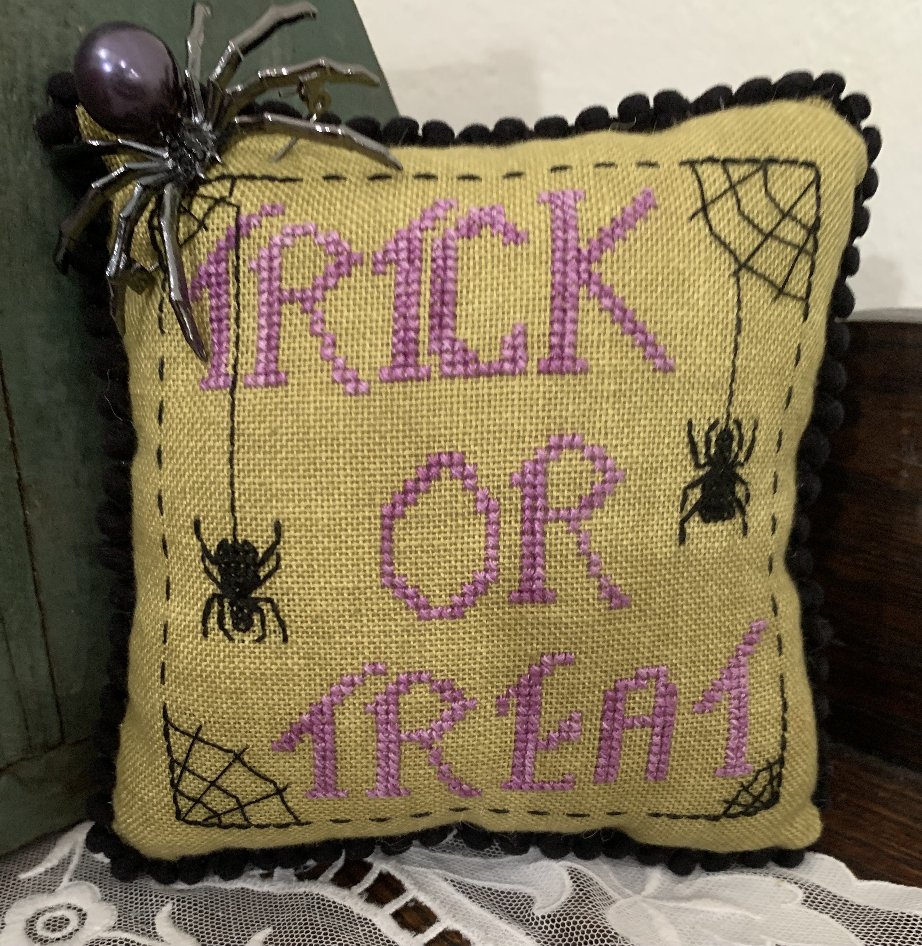 Spidery Treats - Halloween Cross Stitch Pattern