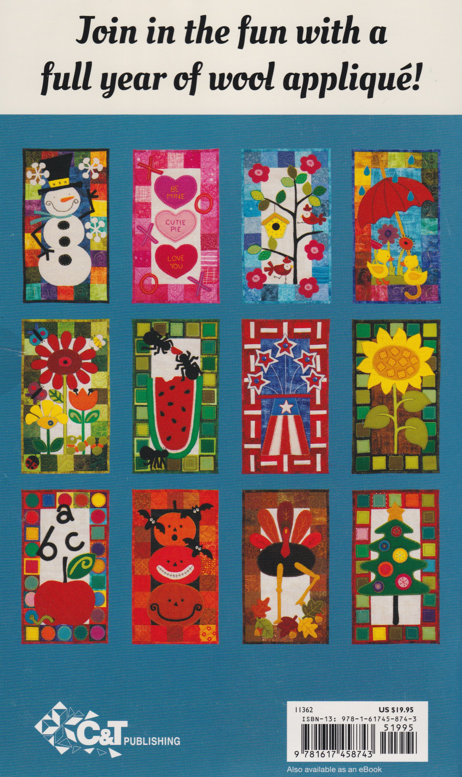 K Schaefers Wool Applique Cal - Quilt Pattern