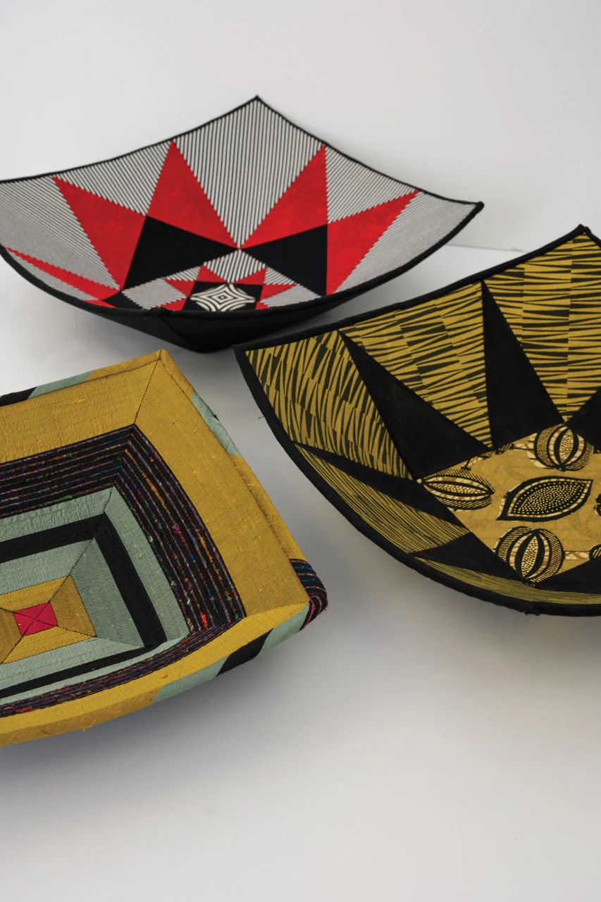 Modern Fabric Art Bowls - Quilt Pattern