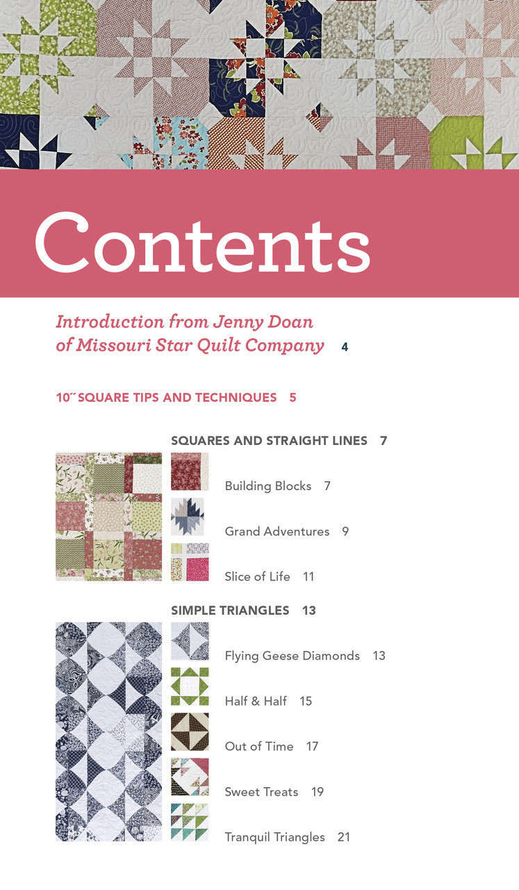 Quilters 10 Square Precut Companion - Quilt Pattern