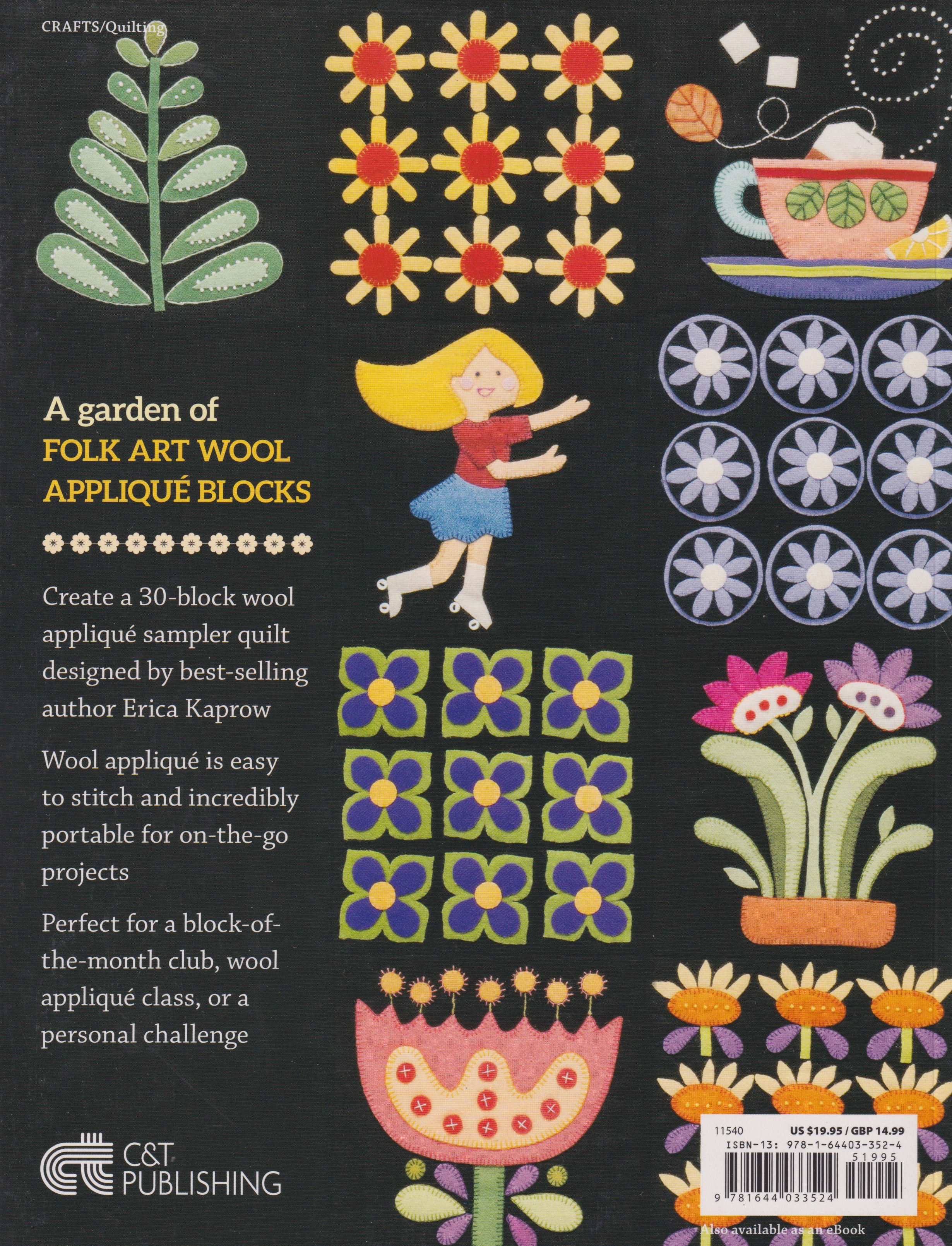 Folk Art Garden Applique Sampler - Quilt Pattern
