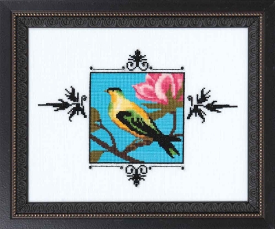 Yellow Figbird - Audubon Street - Cross Stitch Pattern