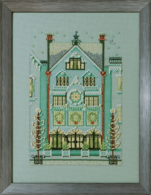 Clockmaker's House - Holiday Village Cross Stitch Pattern