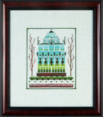Winter Topiary - Winter Greenhouses - Cross Stitch Pattern