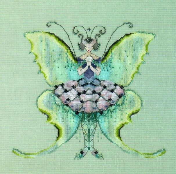 Luna Moth - Fluttering Fashion - Cross Stitch Pattern
