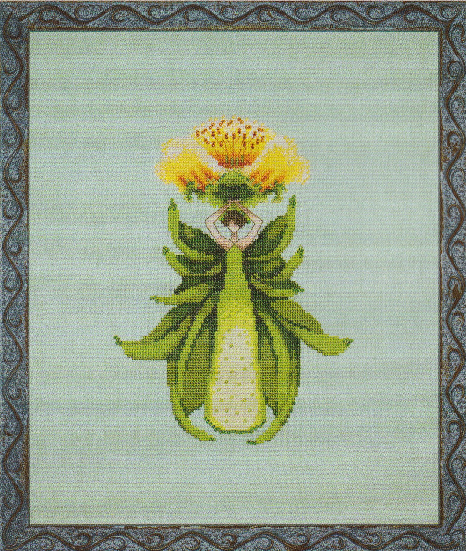 Orange Princess Petal Pushers - Cross Stitch Pattern