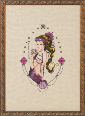 Scorpio - Zodiac Girls - Cross Stitch Pattern