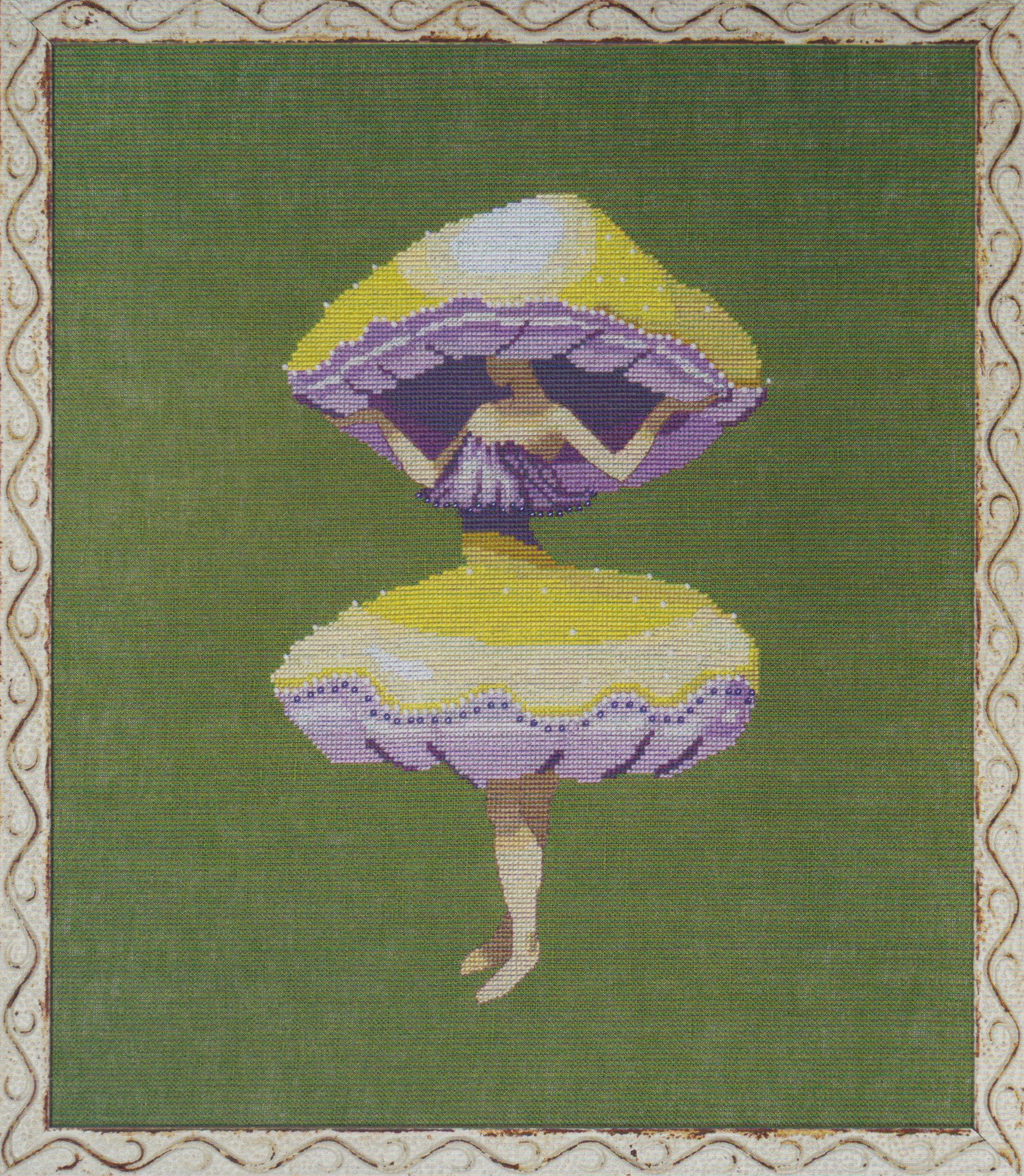 Miss Yellow Mushroom - Cross Stitch Pattern