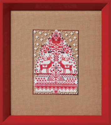 Red Tree - Christmas Cross Stitch Pattern