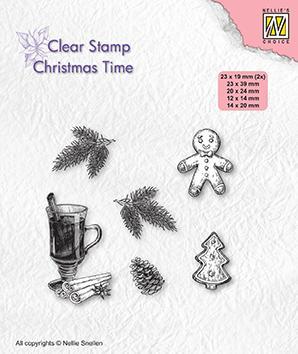 Christmas Time Decorations - Clear Stamp