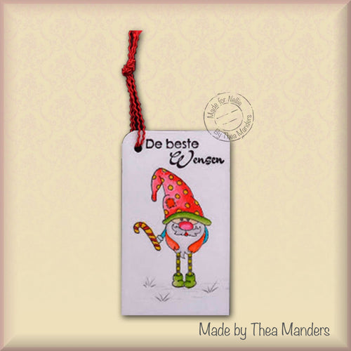 Christmas Gnome - Candystick - Stamp And Die