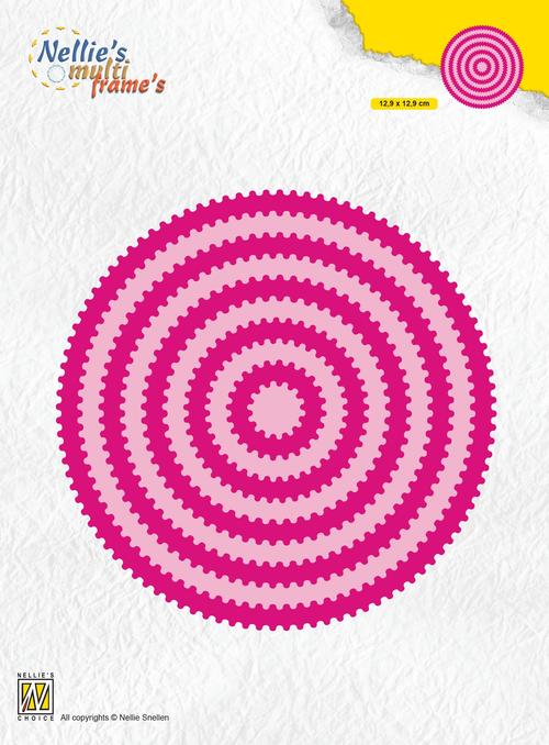 Round Waves - Multiframe Block Die - Craft Die