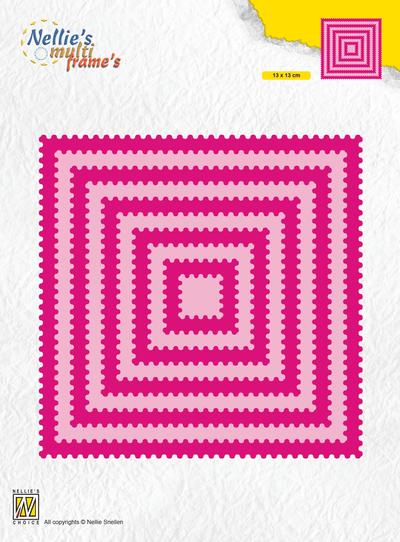 Square Waves - Multiframe Block Die - Craft Die