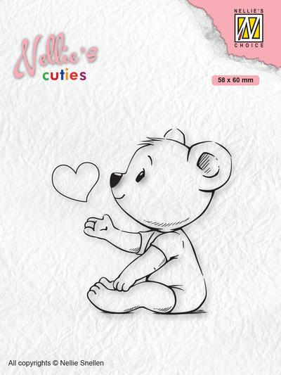 Love You Mama - Nellie's Cuties Clear Stamp
