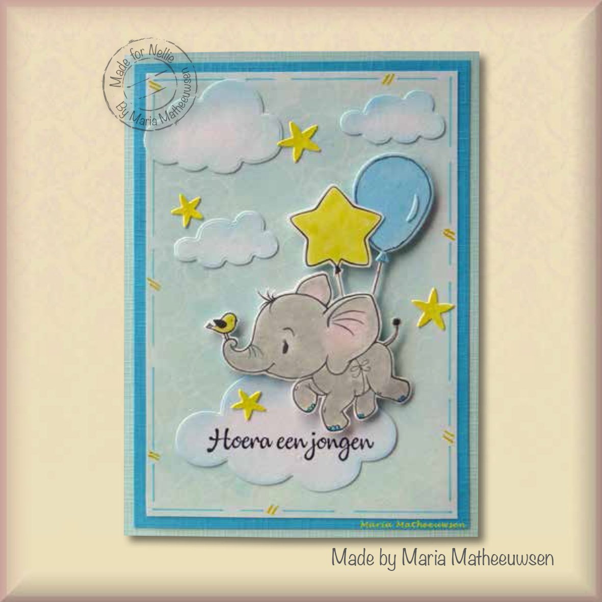 Cuties - Elephant With Star - Clear Stamp