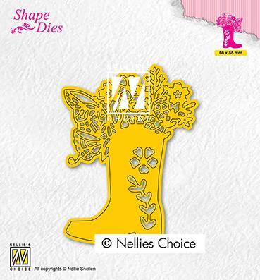 Boot With Flowers - Craft Die