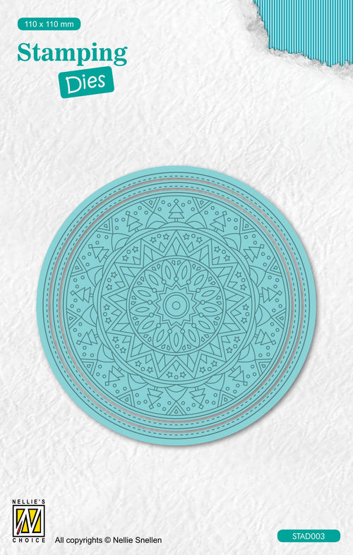 Christmas Trees - Stamping Dies Round