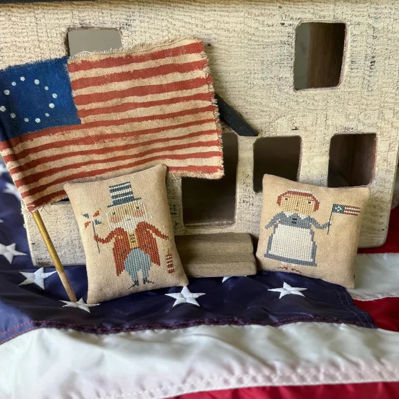 Betsy - Patriotic Cross Stitch Pattern