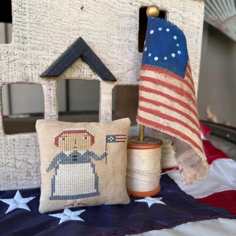 Betsy - Patriotic Cross Stitch Pattern