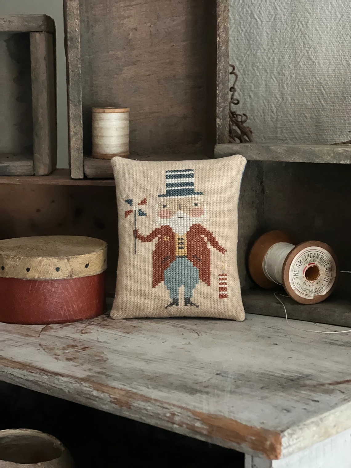 Parade Sam - Patriotic Cross Stitch Pattern