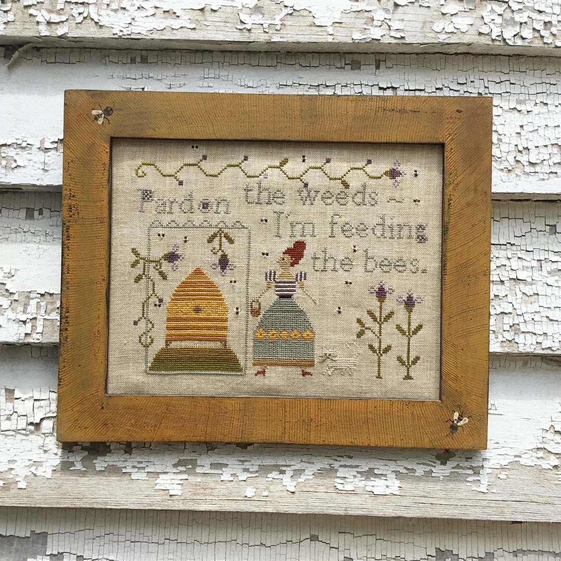 Feeding The Bees - Cross Stitch Pattern