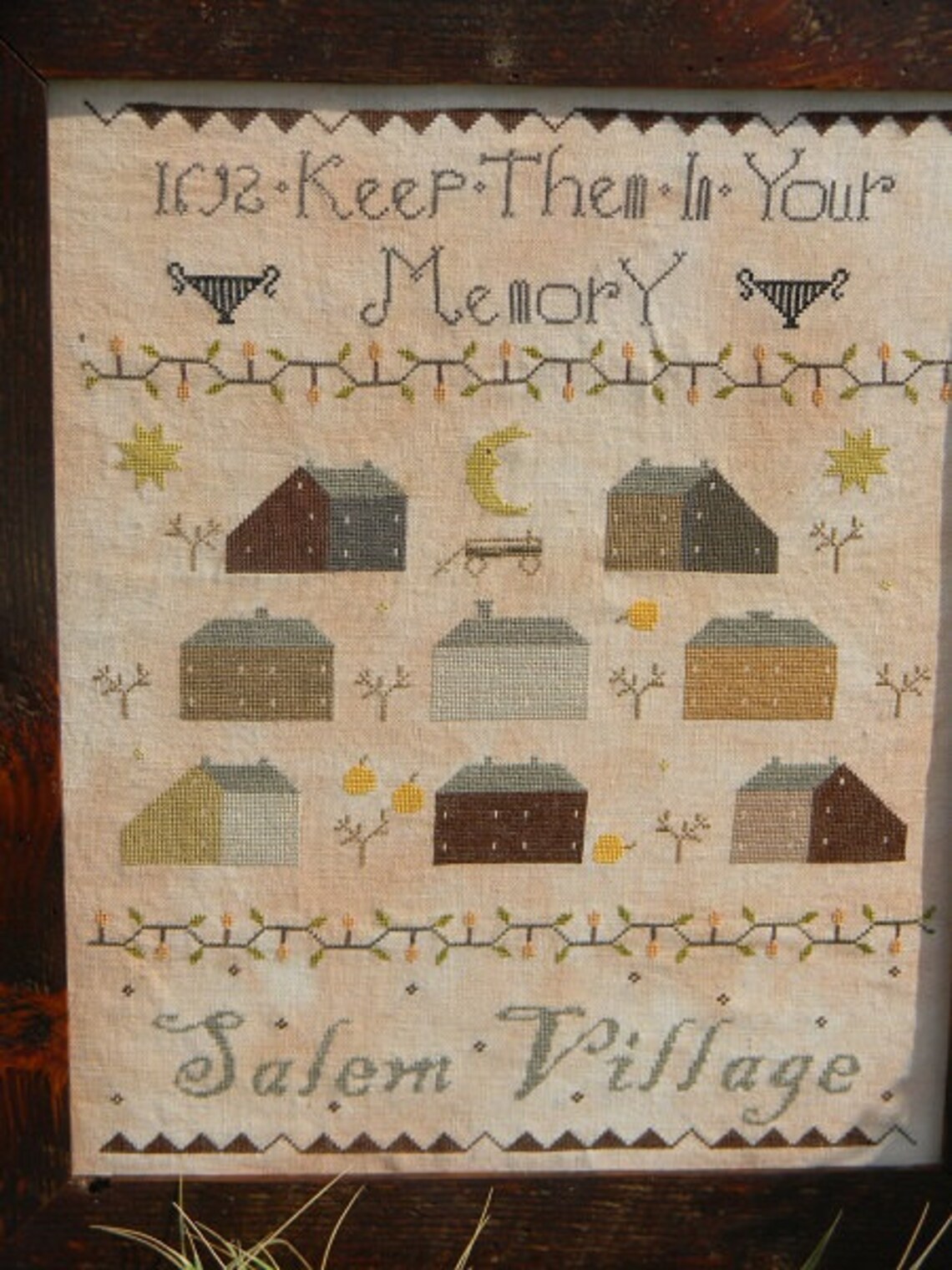 Salem Village - Halloween Cross Stitch Pattern