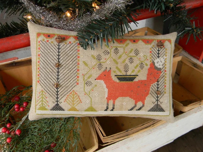 Winter Fox - Christmas Cross Stitch Pattern