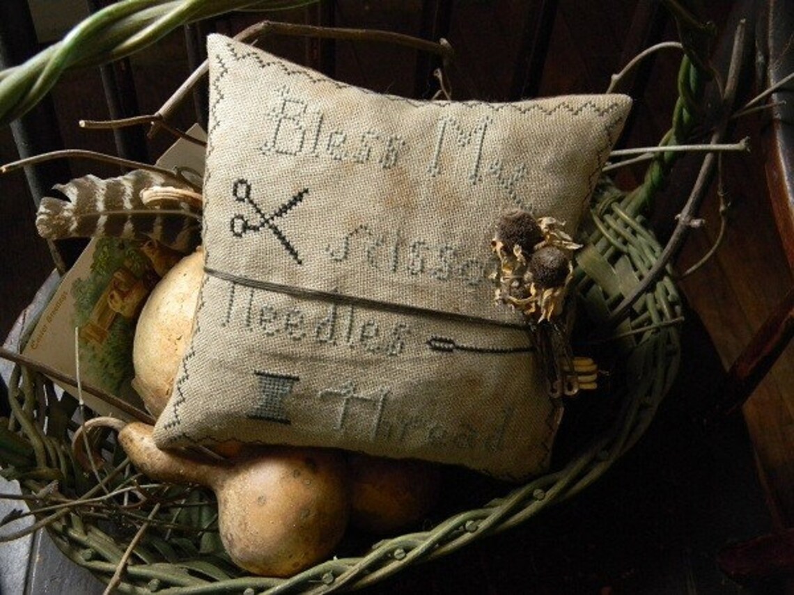 Bless My Scissors - Cross Stitch Pattern