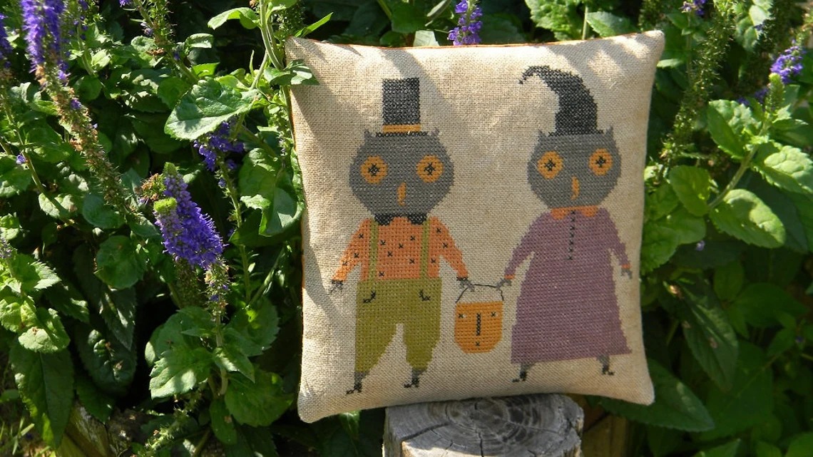 Owl O'Ween - Halloween Cross Stitch Pattern