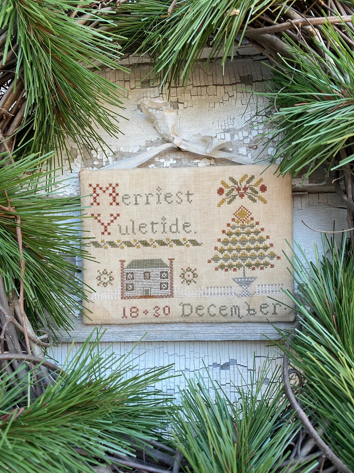 Merriest Yuletide - Christmas Cross Stitch Pattern