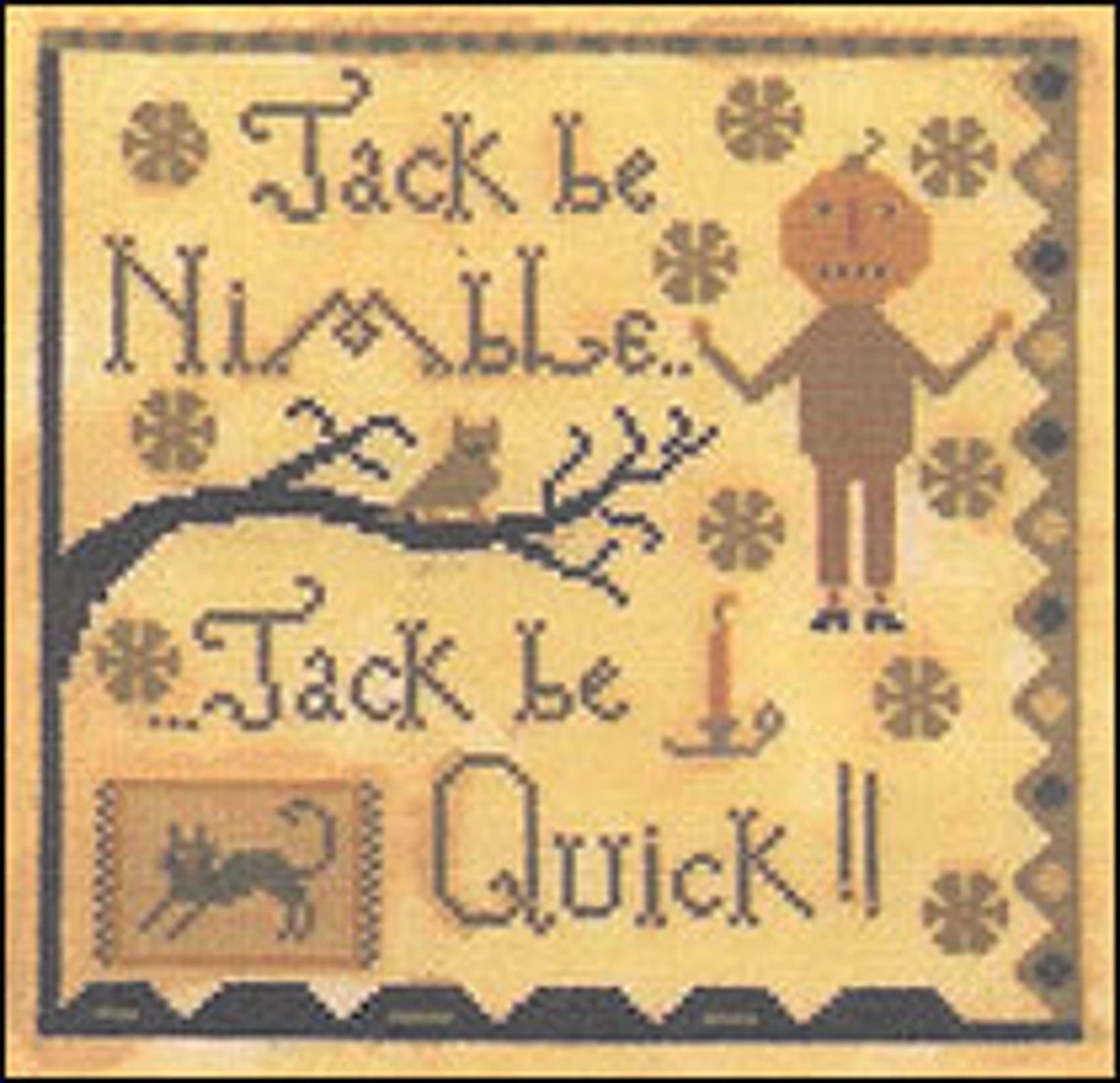 Jack Be Nimble - Cross Stitch Pattern