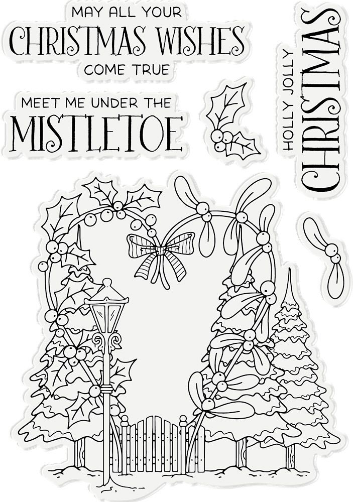 Gnome Kissing Gate - Clear Acrylic Stamp Set