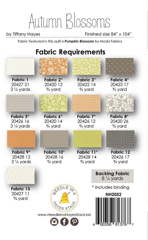 Autumn Blossoms - Quilt Pattern