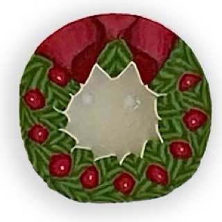 Tiny Wreath - Button
