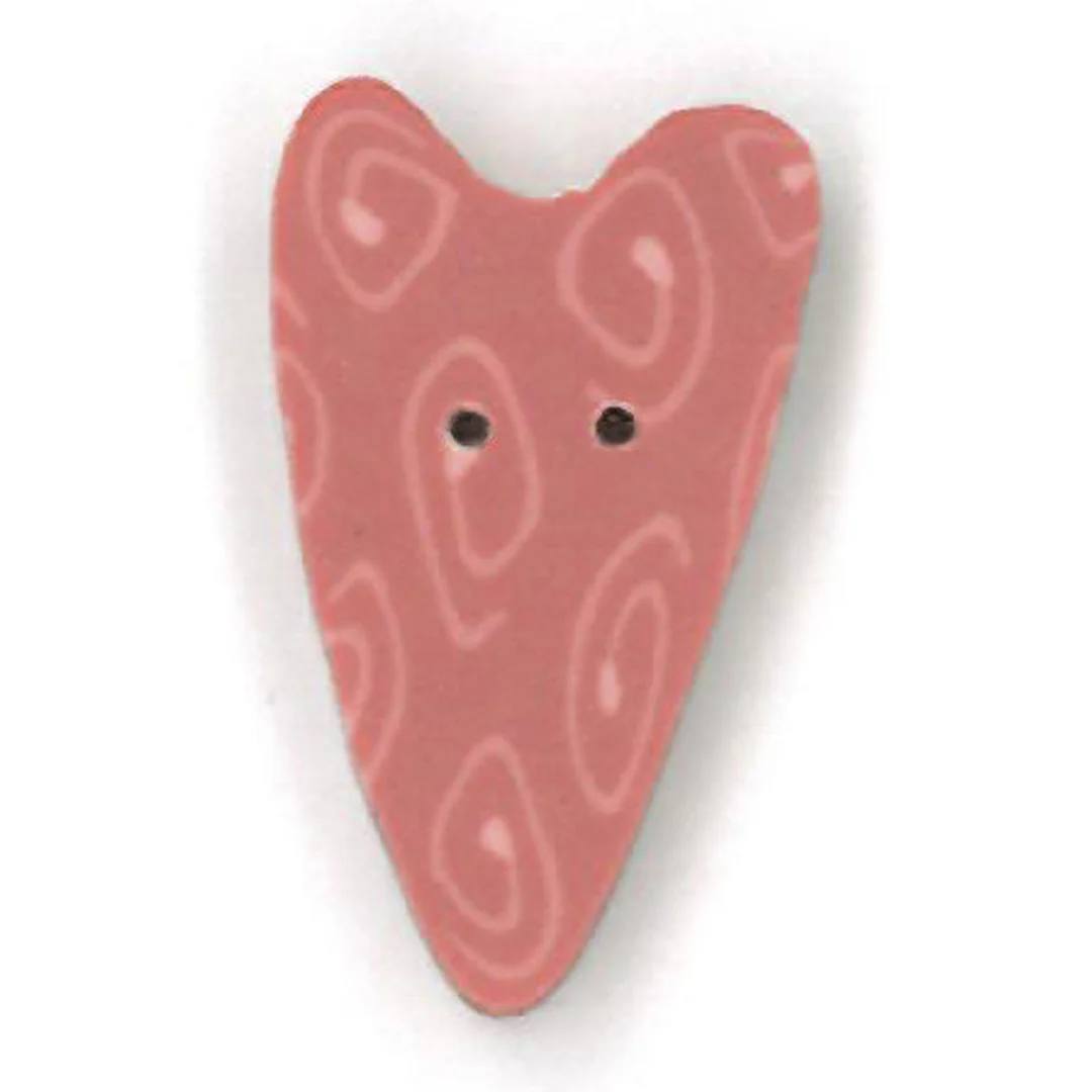 Medium Rose Nancy's Heart Button