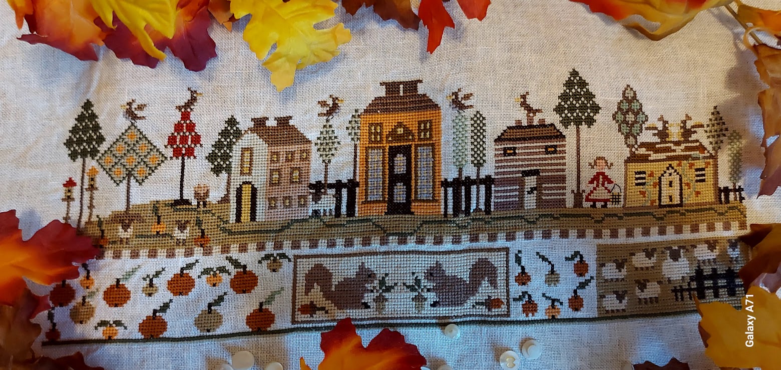 Autumn Village - Cross Stitch Pattern