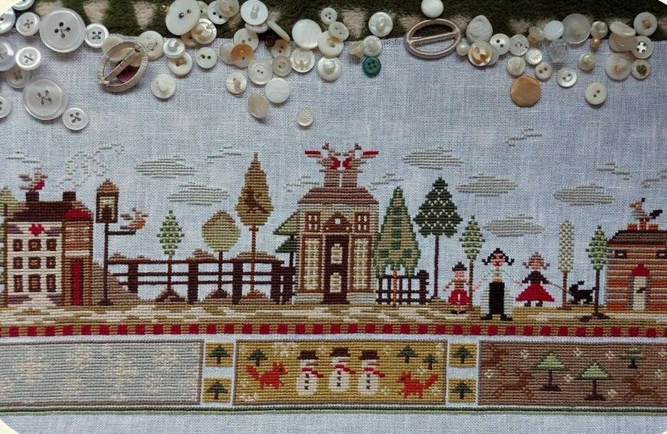Winter Village - Cross Stitch Pattern