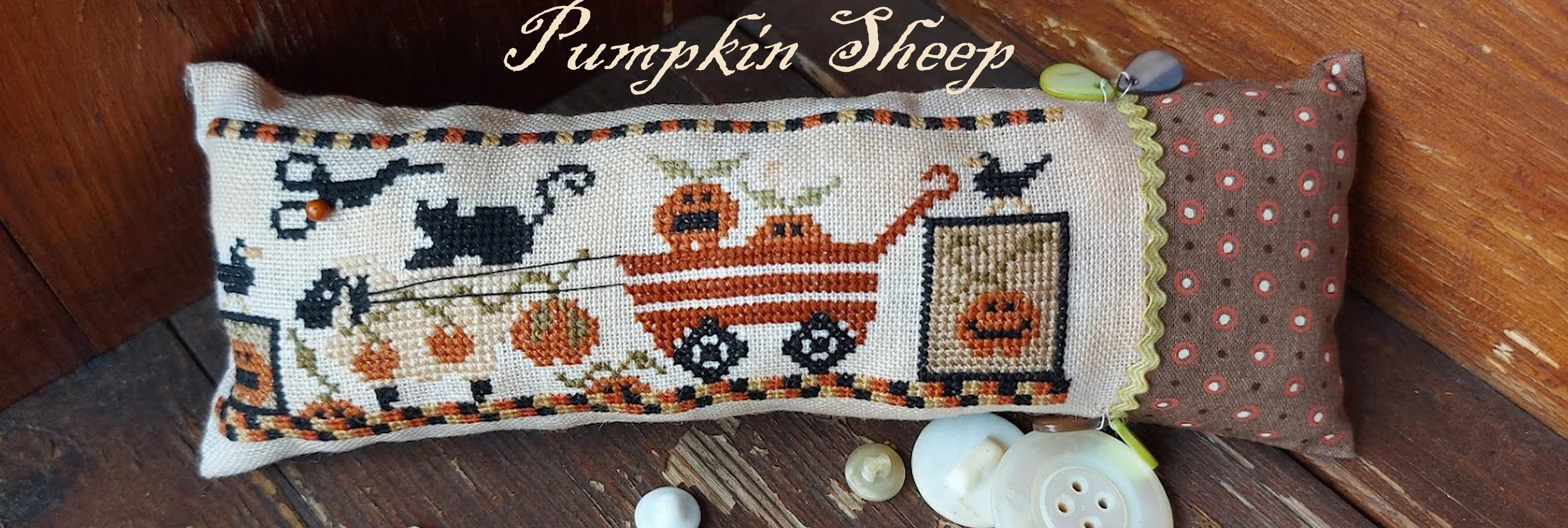 Pumpkin Sheep - Cross Stitch Pattern 